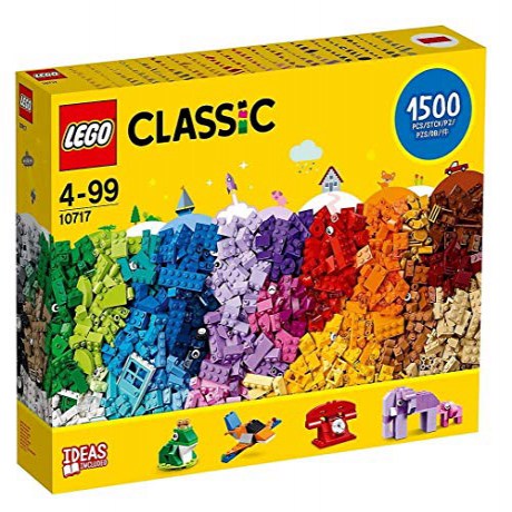 LEGO Classic 10717 Bricks Bricks Bricks 1500 Piece Set - Encourages Creativity in all Ages - Ideal f, 1 