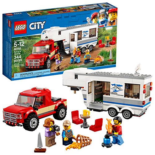LEGO City Great Vehicles Pickup & Caravan 60182 Building Kit (344 Piece), 본품선택 