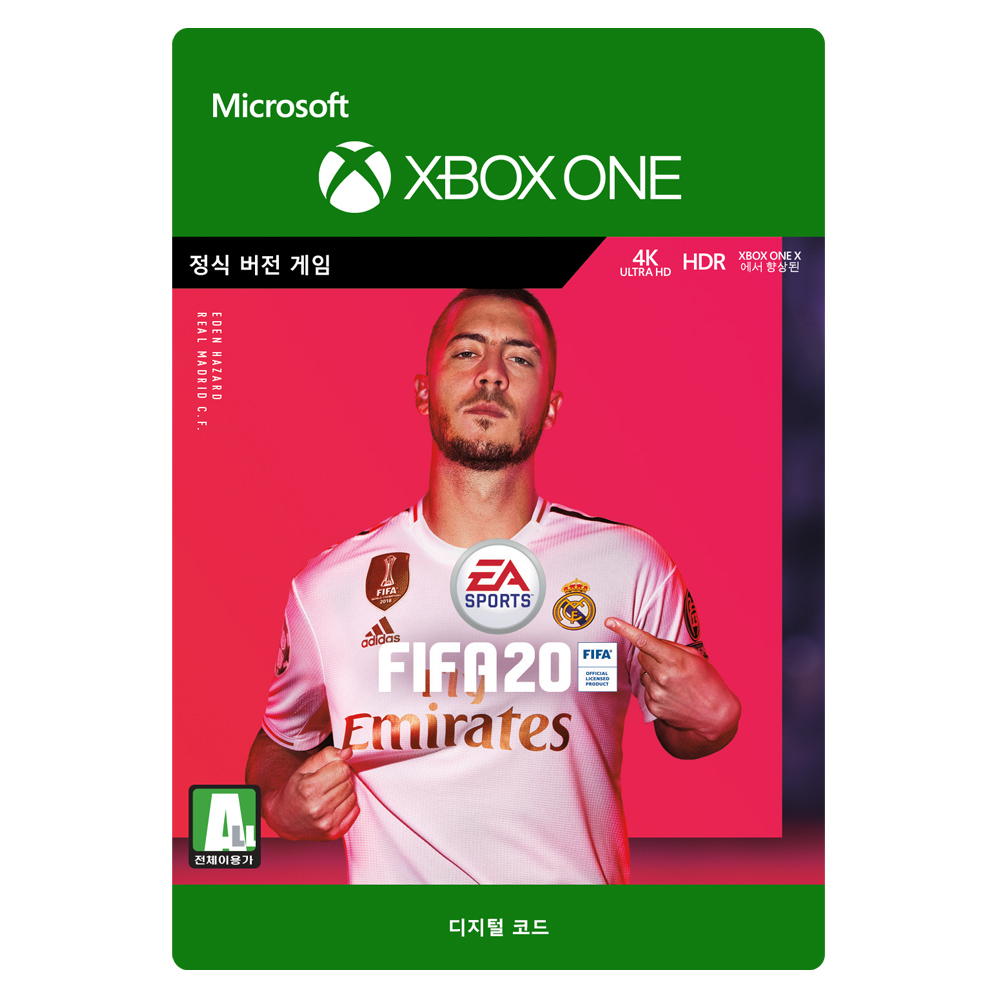 마이크로소프트 피파20 FIFA 20 스텐다드 디지털코드 Xbox ONE, 피파20 스텐다드 디지털코드 Xbox One G3Q-00794 
