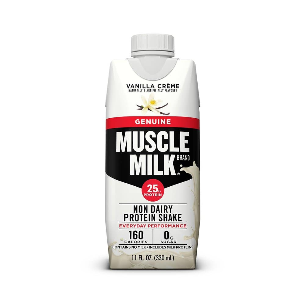 Muscle Milk 포만감쉐이크 바닐라크림맛 12팩, 12개입, 11oz 