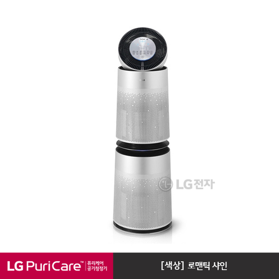 [K쇼핑][LG] 퓨리케어 360 공기청정기 AS300DNFA (뉴메탈샤인), 단일상품 