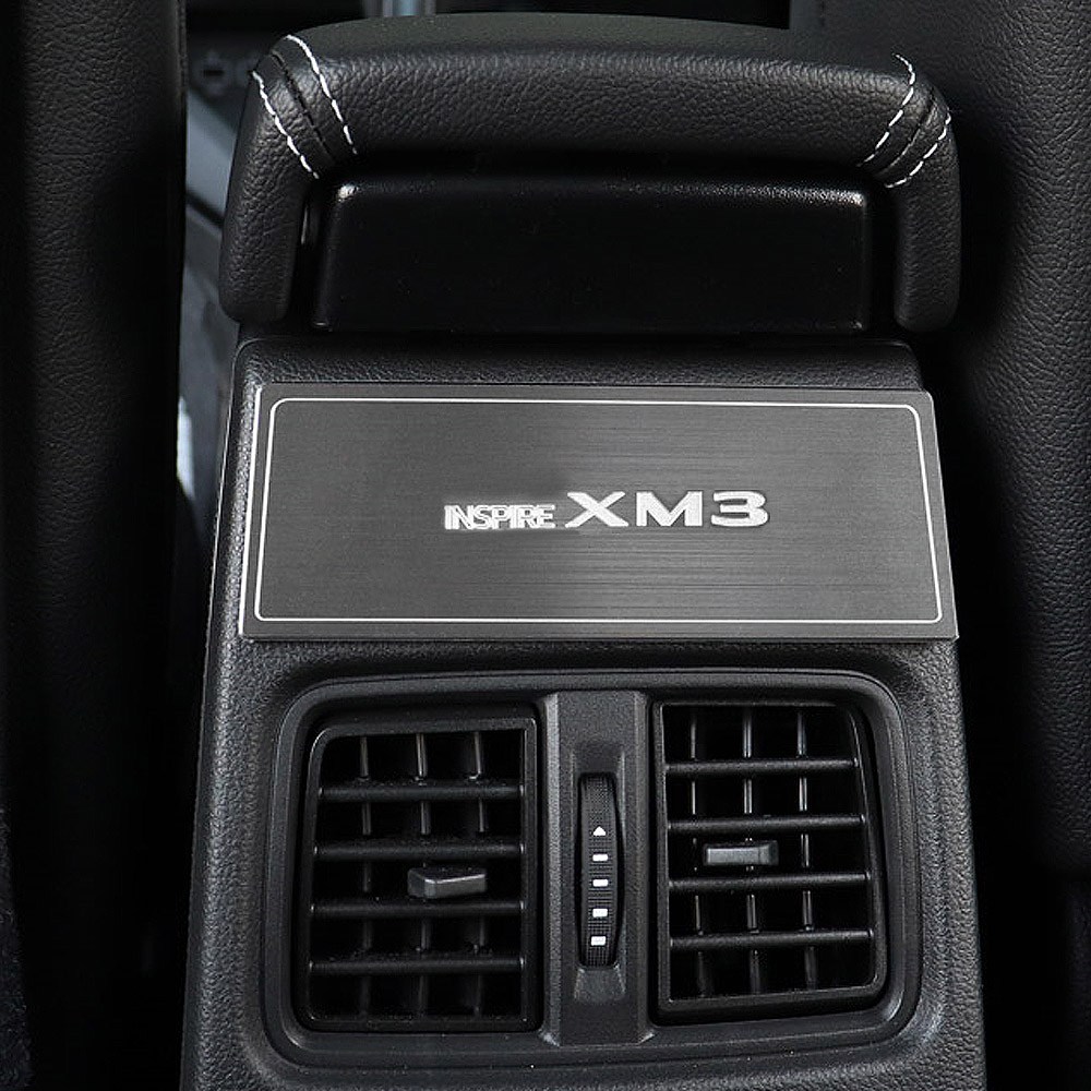 2020 신형 XM3 악세사리 콘솔박스 송풍구 커버 알루미늄 랩핑 파츠 스티커 튜닝용품, XM3 해어라인 메탈 콘솔 송풍구 몰딩 