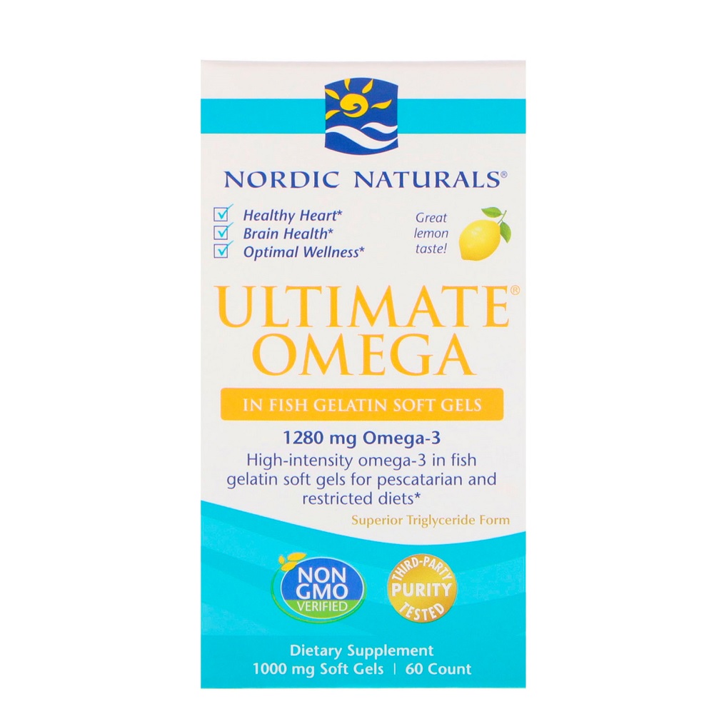 노르딕 내추럴스 얼티메이트 오메가3 피쉬 젤라틴 60정 Nordic Naturals Ultimate Omega Fish Gels 60 ct., 1개 