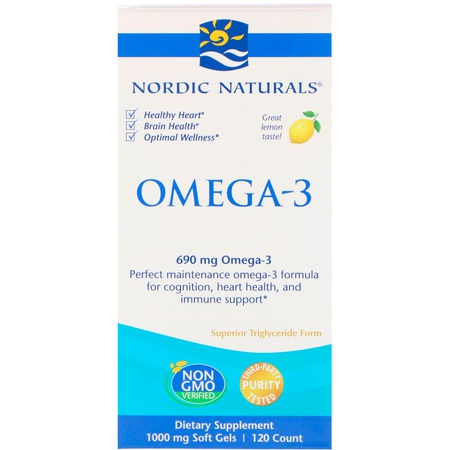 Nordic Naturals Omega-3 Lemon 690 mg 120 Soft Gels, 상세 설명 참조0, 상세 설명 참조0 