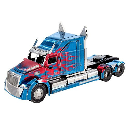 fascinations ICONX Transformers Optimus Prime Western Star 5700 Truck 3D Metal Model Kit, 본문참고 
