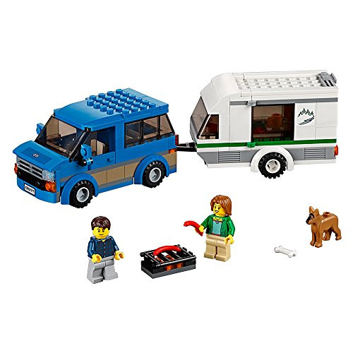 LEGO City Great Vehicles Van & Caravan 60117 Building Toy, 본문참고 