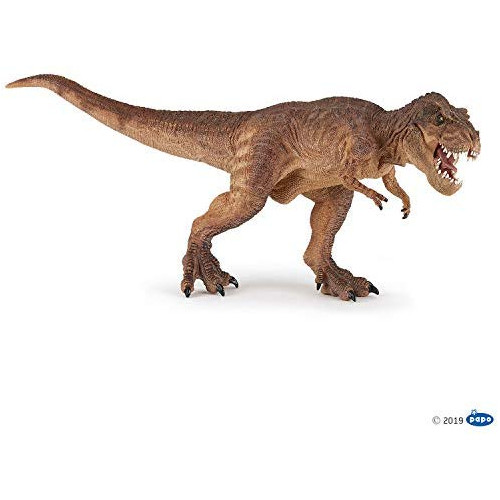 Papo The Dinosaur Figure Green Running T-Rex, Color = Brown Running T-rex 