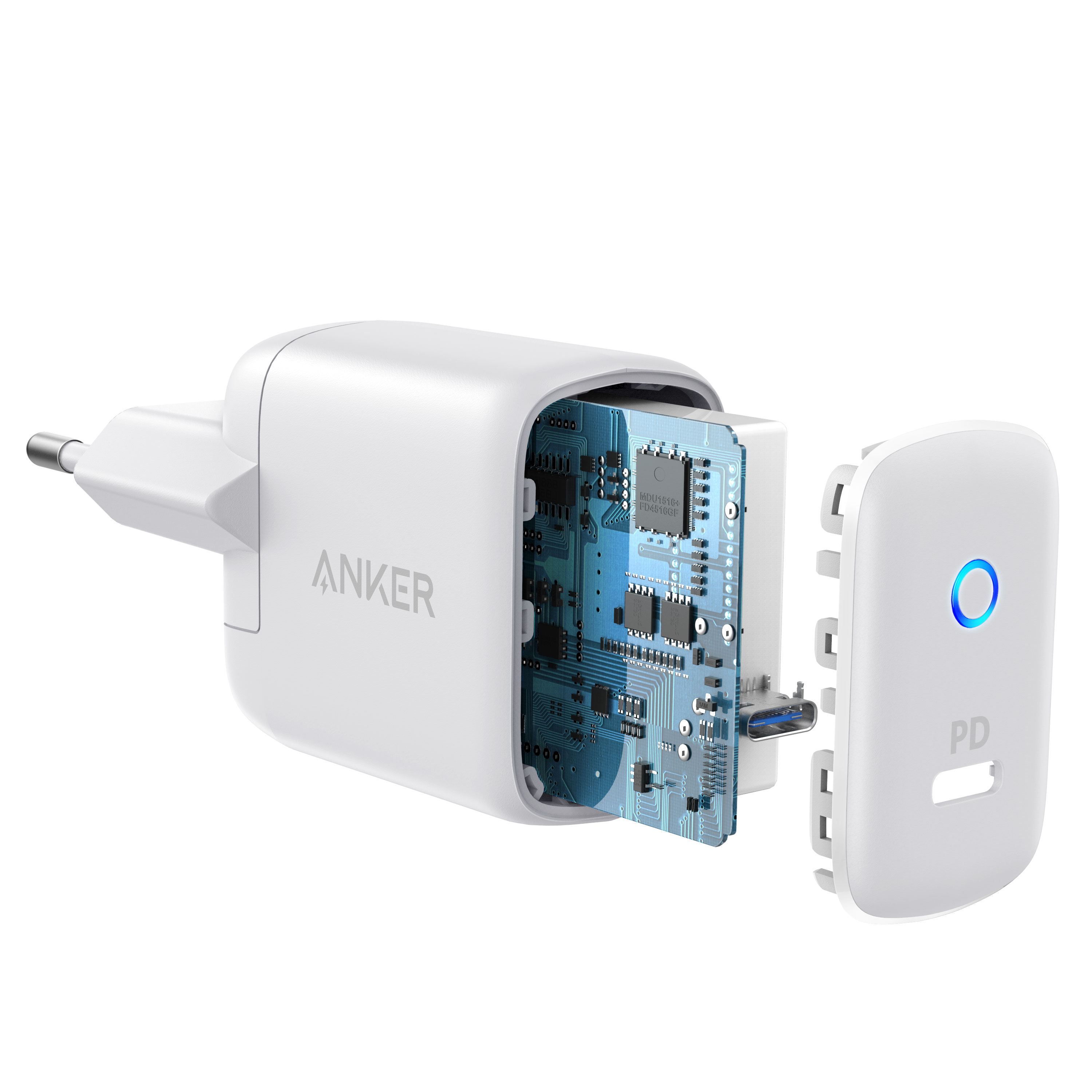 앤커 파워 딜리버리 USB C 고속충전 어댑터 18W A2019QD1, 그레이, 1개 