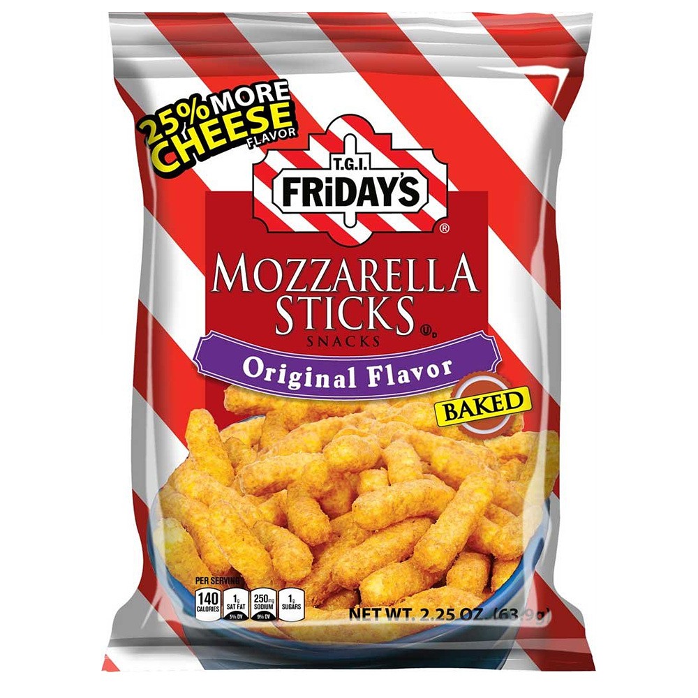 T.G.I. Fridays Mozzarella Sticks Original Flavor Pack of 6 모짜렐라 스틱 2.25 Ounce, 1개 