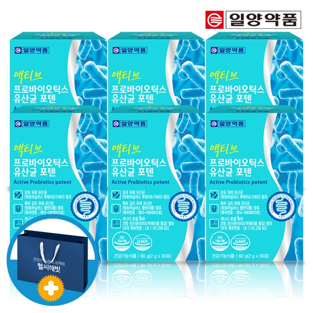 일양약품 신프로바이오틱스 모유유래 유산균 분말 6박스(쇼핑백), 6박스 