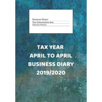 납세년도 4월 ~ 4월 비즈 다이어리 2019/2020 : 영수증 일지를 포함한 상업 및 자영업자 다이어리 