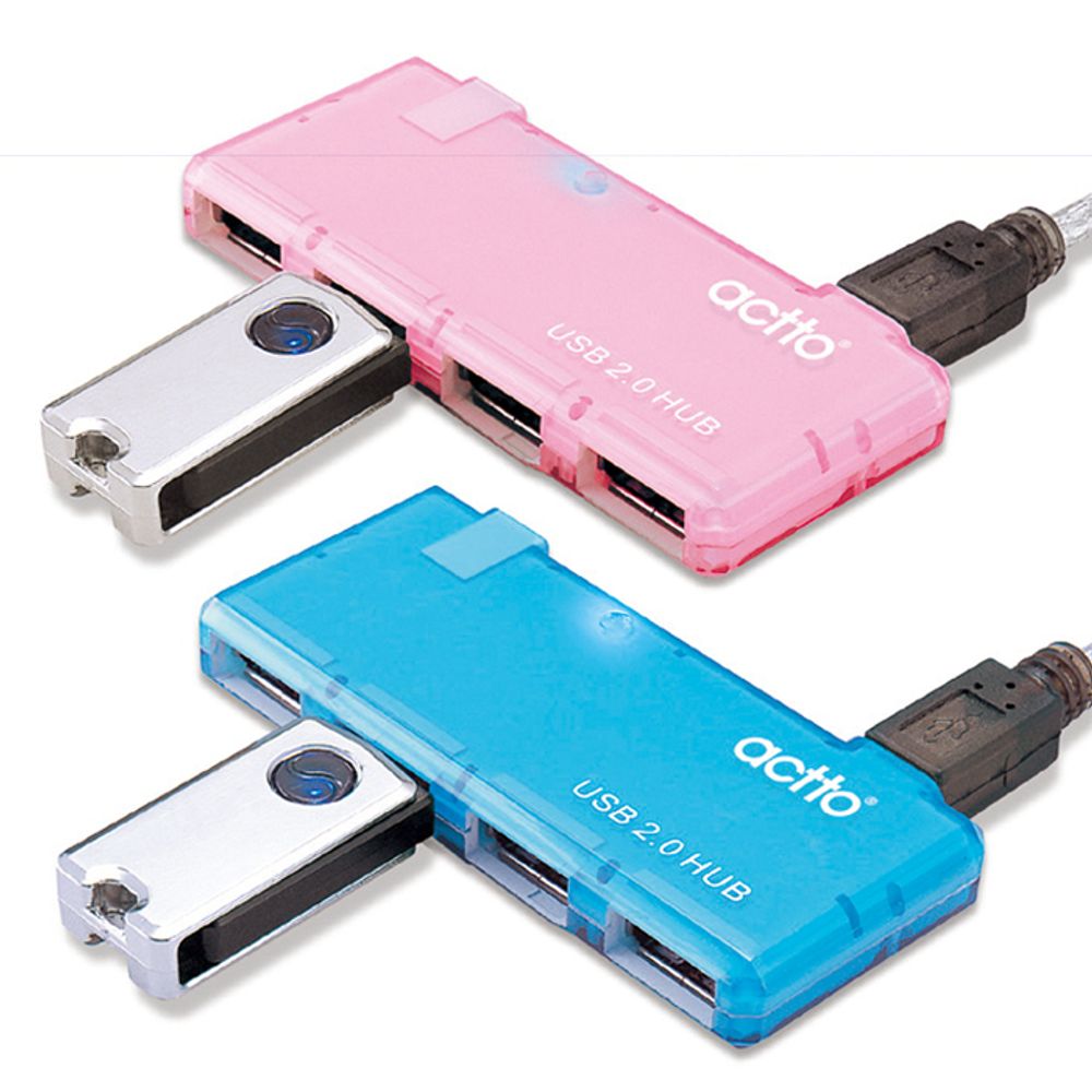 ksw65692 ACTTO 엑토 소다 USB 허브 nf139 HUB-14, 1, HUB-14[블루] 