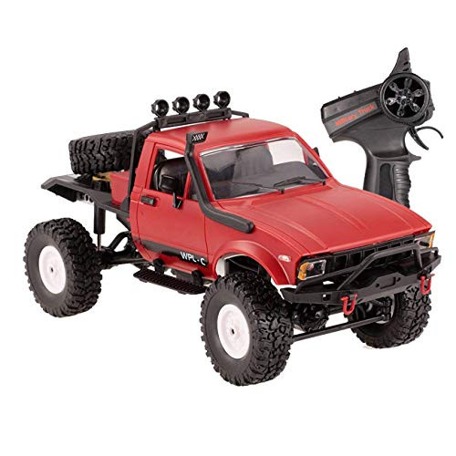 The perseids Remote Control Car 1:16 2.4G 2CH 4WD RC Off-Road Military Semi-Truck Vehicle High Speed Climb Truck RTR Hobby Toy for Boys Kids Tee, 본문참고 