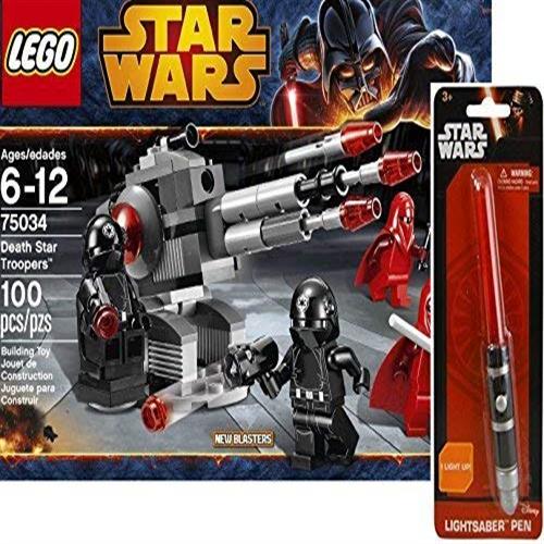 LEGO Star Wars 75034 Death Star Troopers번들with Exclusive라이트 세이버 펜&스티커, 본품선택 
