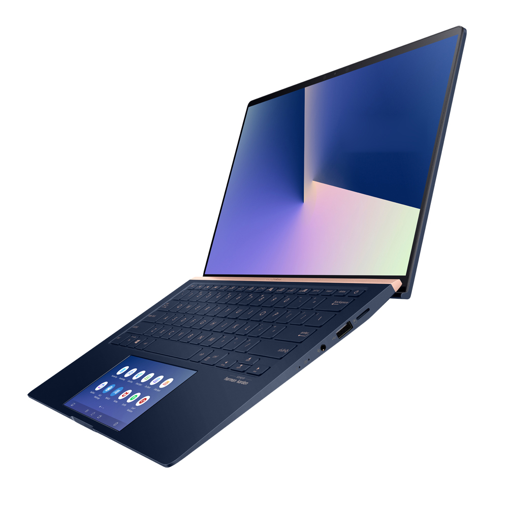 에이수스 젠북14 스크린패드 UX434FLC-A6210T (10세대 코어i5-10210U 35.56cm WIN10) 로얄 블루, 포함, 512GB, 8GB 