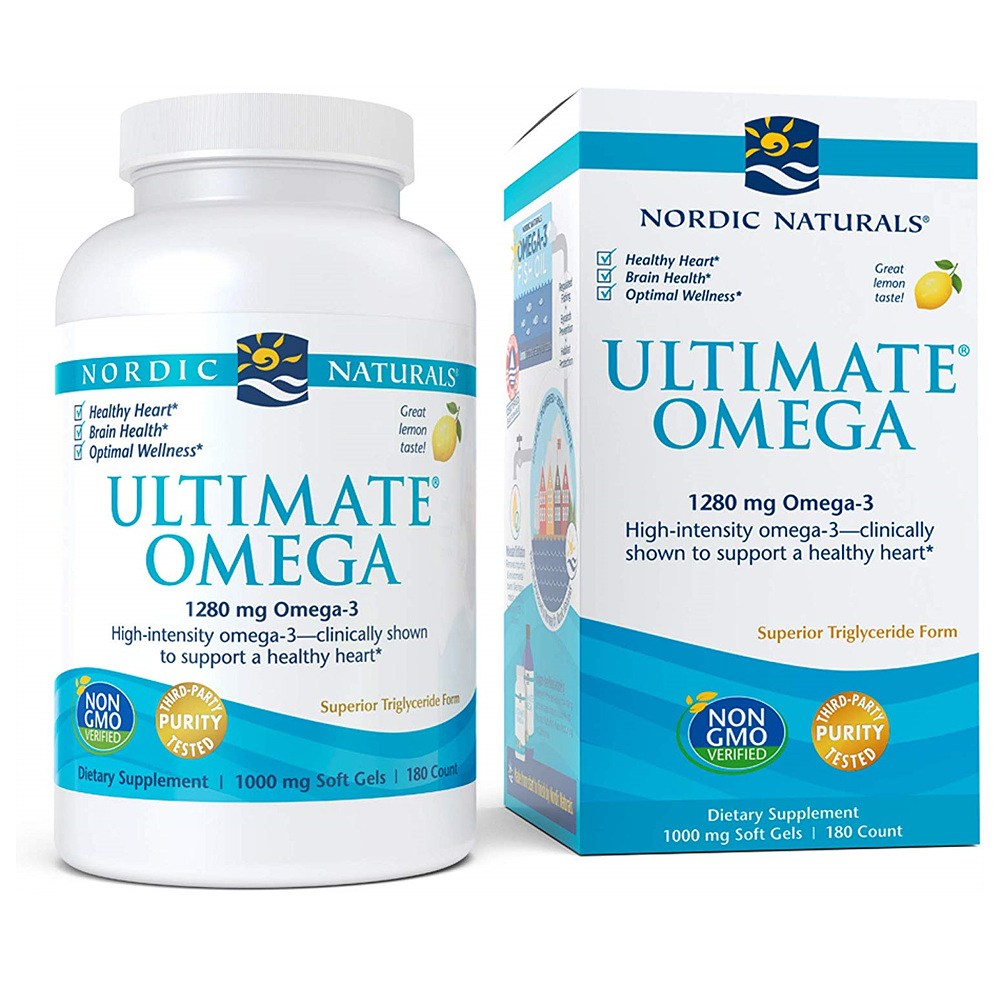 Nordic Naturals 노르딕내츄럴스 얼티메이트 오메가3 피쉬오일 레몬향 180개입 Ultimate Omega Fish Oil Supplement 