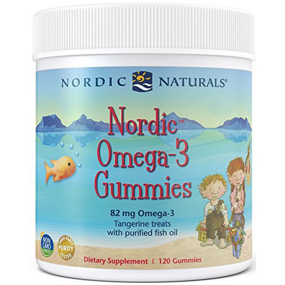 노르딕내추럴스 Nordic Naturals Omega-3 Gummies 120 Count 노르딕 오메가-3 구미 1팩, 1세트, 1 