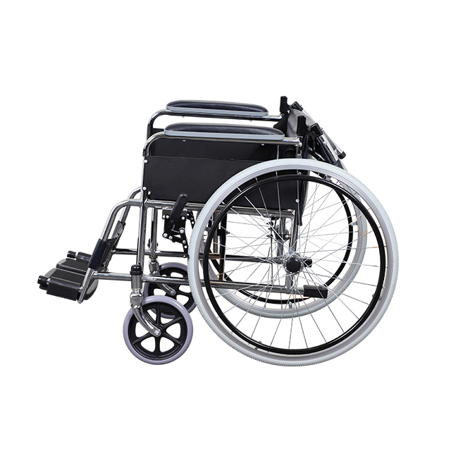Product Image of the 노인 스틸 등받이 접이식 장애인 휠체어, YCA-901FS, 1개