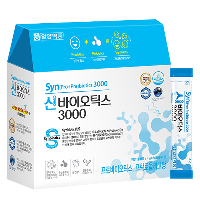 일양약품 신 바이오틱스3000 유산균, 4g, 60개입 