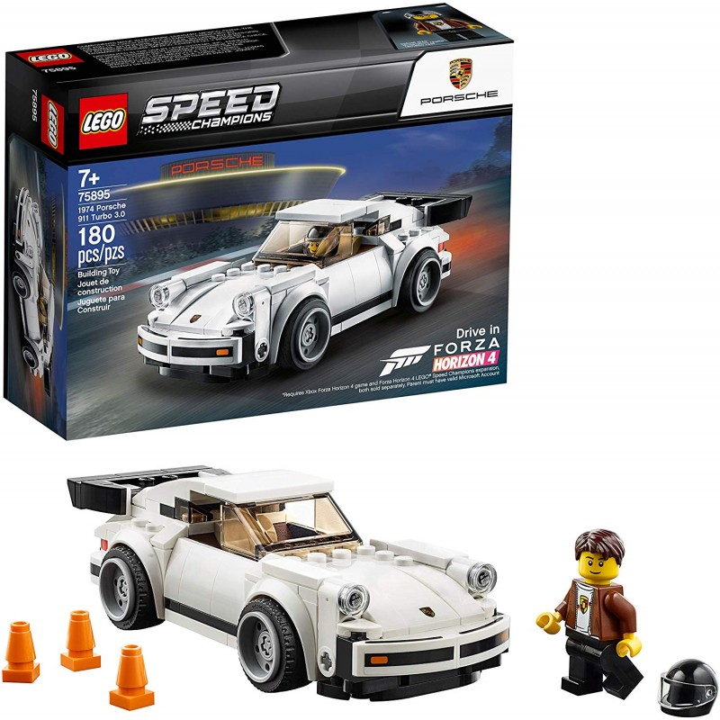 레고 스피드 챔피언 1974 Porsche 911 Turbo 3.0 75895 Building Kit New 2019 (179 Pieces) 