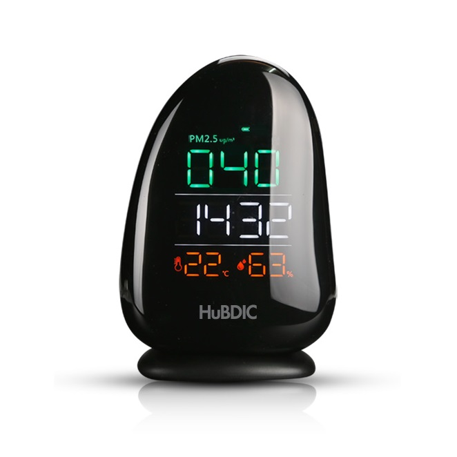 휴비딕 PM2.5 초미세먼지 측정기 HPM-1(시계/온습도계), 단품 