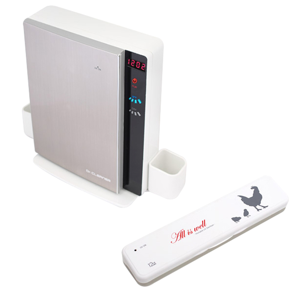 닥터크리너 가정용 칫솔살균기 BIO-113 + 휴대용 건전지 USB 겸용 12간지 칫솔살균기 BIO-301, 가정용(BIO-113), 휴대용(BIO-301), 닭 