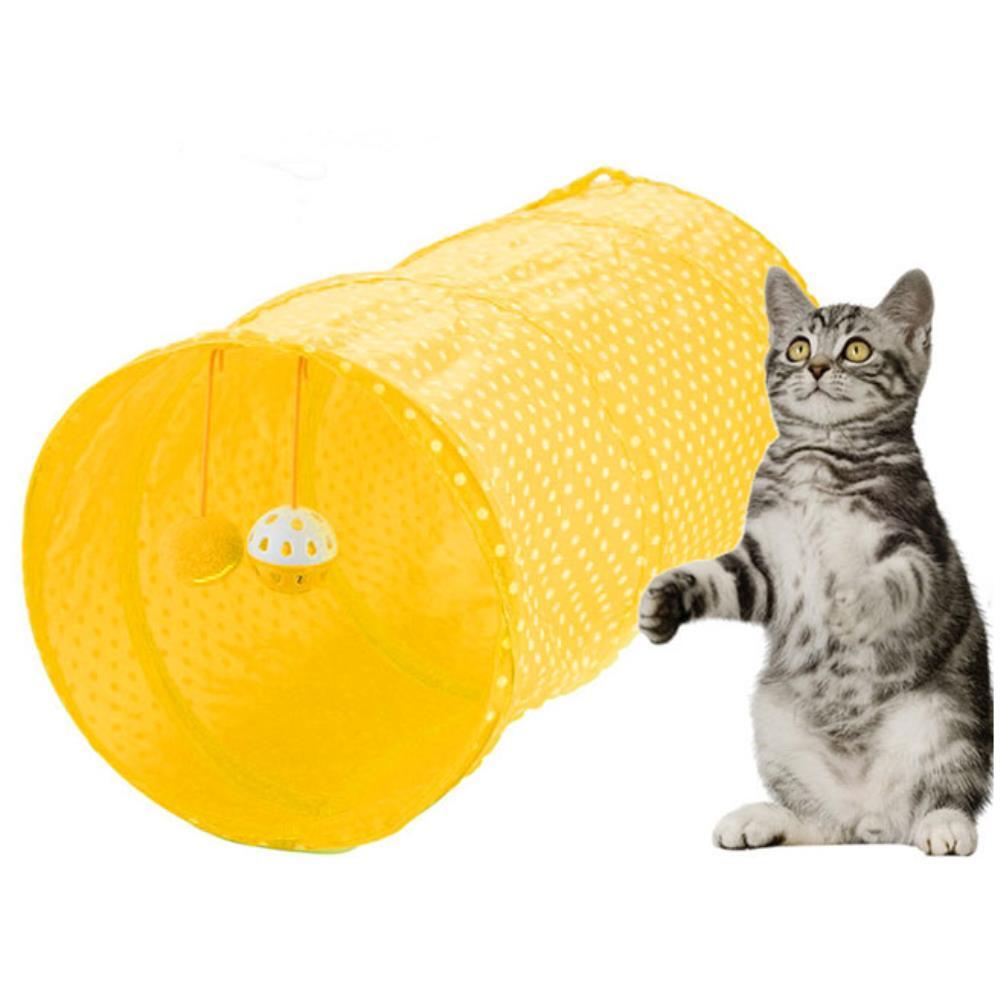 원룸 자취방 소형 고양이 애착 터널 장난감 은신처 샴, 오렌지, 오렌지 