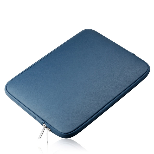 플럭스 가죽 방수 맥북 노트북 파우치, 블루(BLUE), 15in 