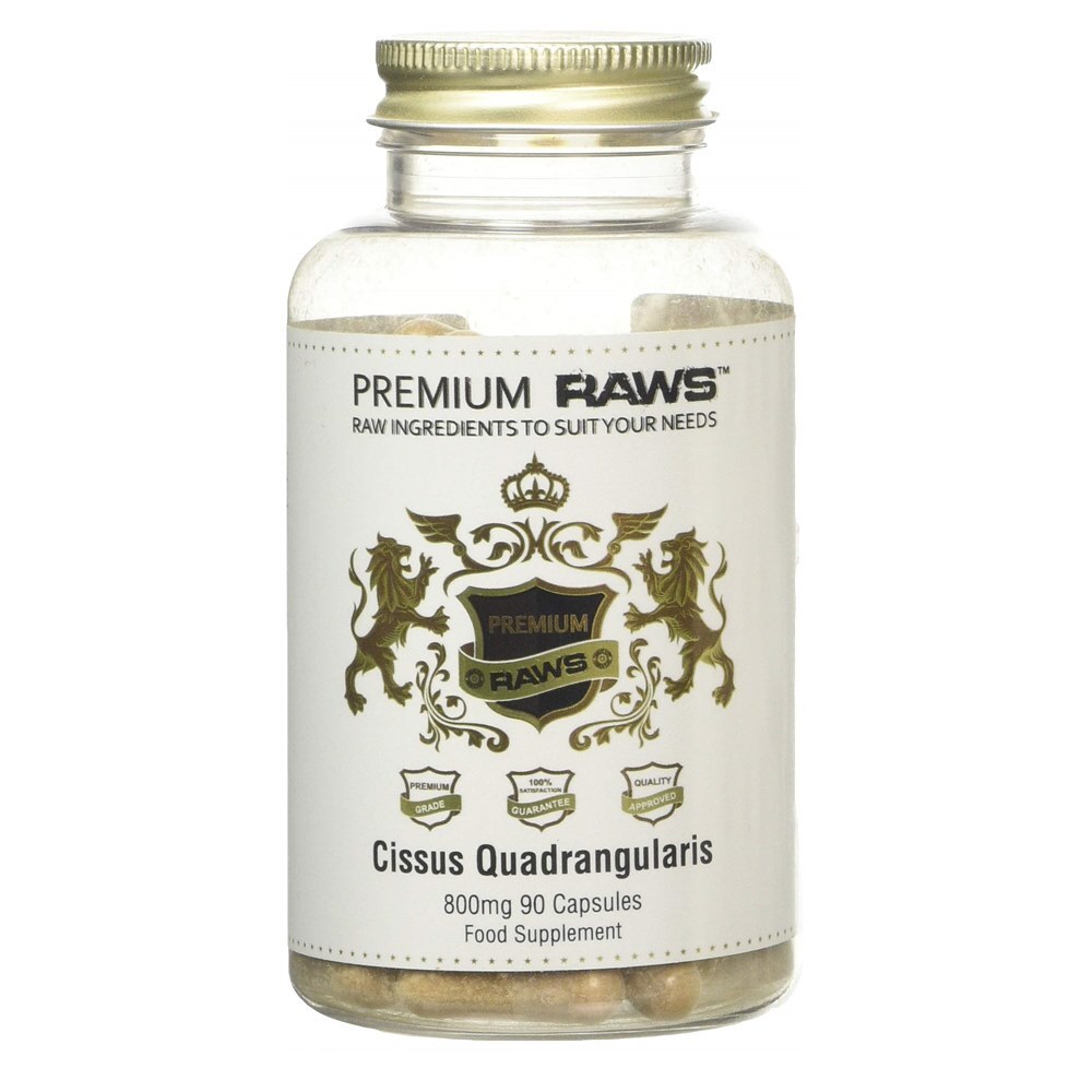 Premium Raws 영국 2개 Cissus Quadrangularis 시서스 800mg 90캡슐, 1개 