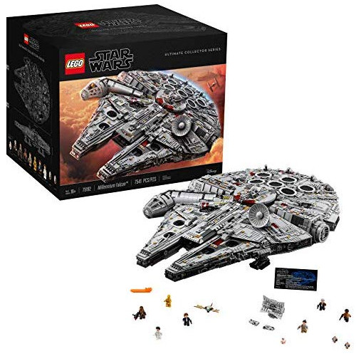 LEGO Star Wars Ultimate Millennium Falcon 75192 Expert Building Kit and Starship Model Best Gift and Movie Collectible for Adults (7541 Pieces), Style = Standard 