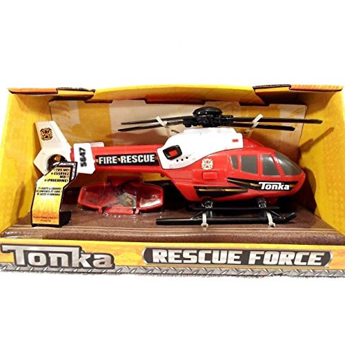 Tonka Rescue Force Fire Rescue Helicopter Red and White, 본문참고 