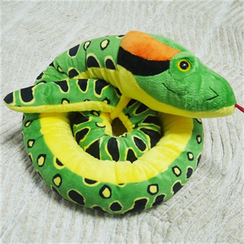 아트박스/플레이네이쳐 대형 뱀 인형 소프트 봉제완구 140cm, 초록뱀 