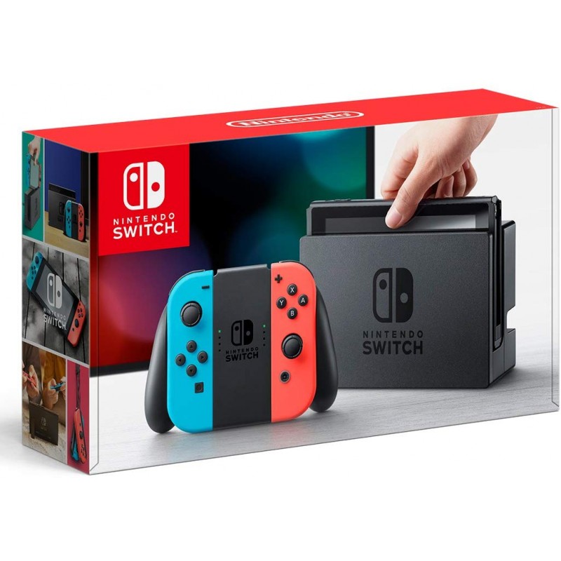 Nintendo Switch 본체 (닌텐도 스위치) [Joy-Con (L) 네온 블루 / (R) 네온 레드], 단일상품, 단일상품 