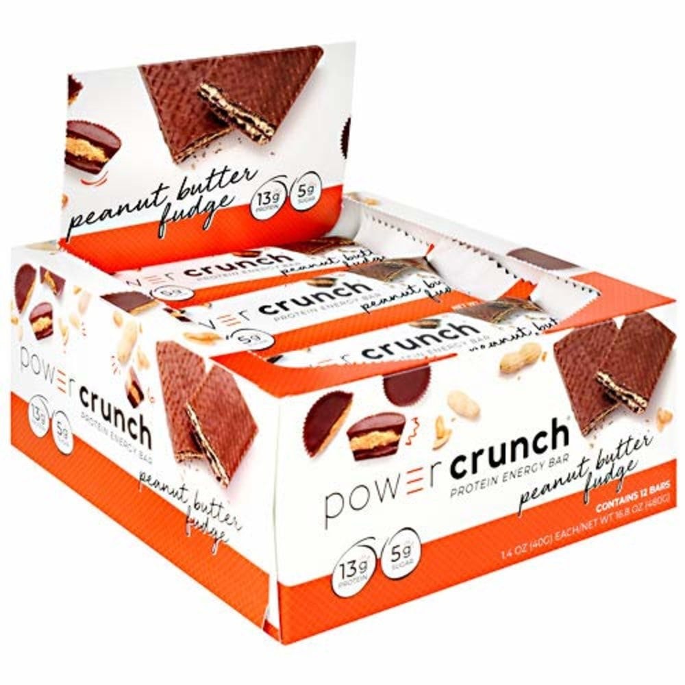 Power Crunch 다이어트간식 단백질에너지 땅콩버터 크런치 12팩, 12개입, 1팩 