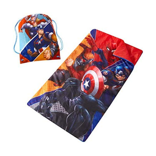 Marvel Spiderman Slumber Bag Set, Style = Avengers 