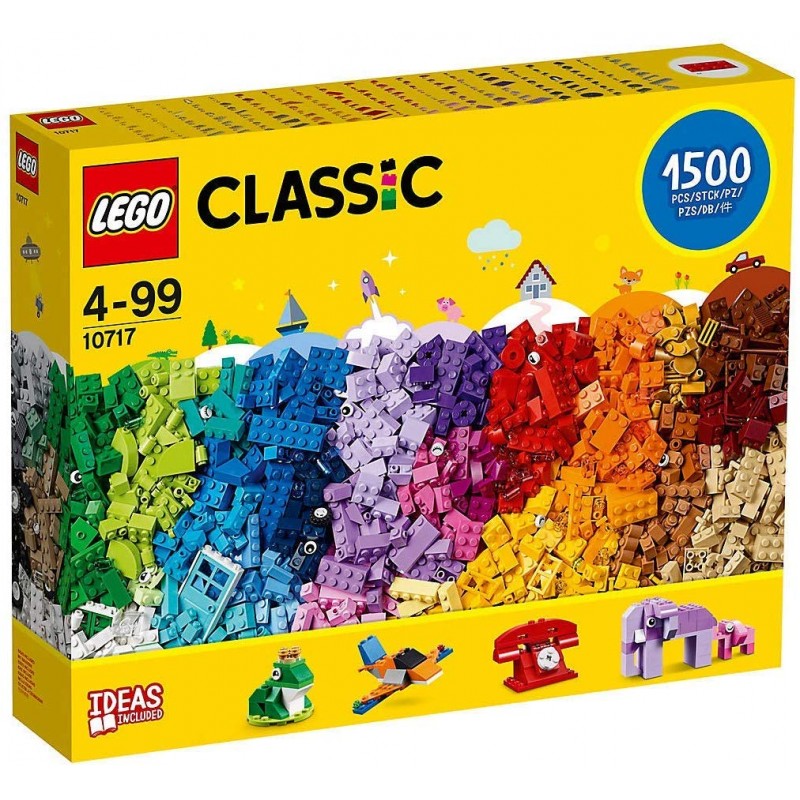 LEGO 클래식 벽돌 세트 - 10717 | 1500 개 | 4-99 세 | 플라스틱 | 건축 복잡성의 3 단계 | 핸디 브릭 세 