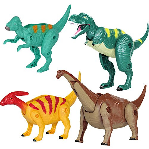 Ziyier G&E: Pack of 4 Transforming Dino Eggs Toy Package, 본문참고 