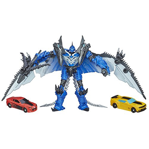 Transformers 4 Age of Extinction Exclusive Action Figure 3-Pack Bumblebee & Strafe Vs Decepticon Stinger, 본문참고 