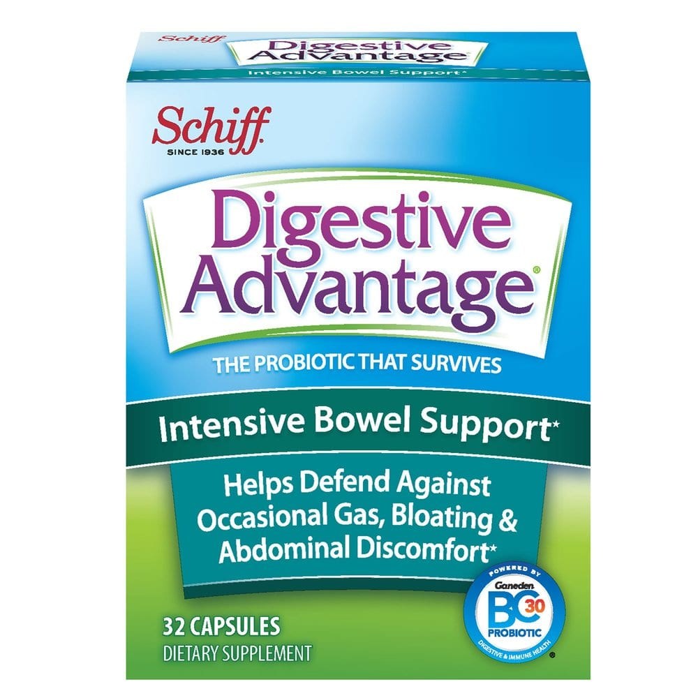 Digestive Advantage 칼슘 소화건강증진 프로바이오틱 32캡슐, 1개, 32정 