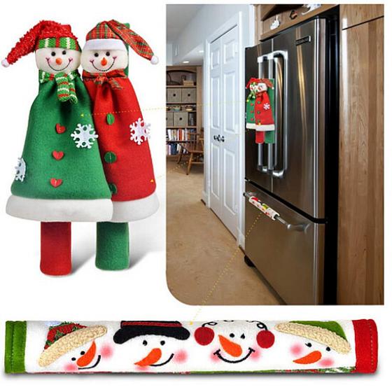 타임스글로벌 34피스 냉장고 장갑 전자레인지 식기세척기 도어 손잡이 가족 크리스마스장식품 여성 