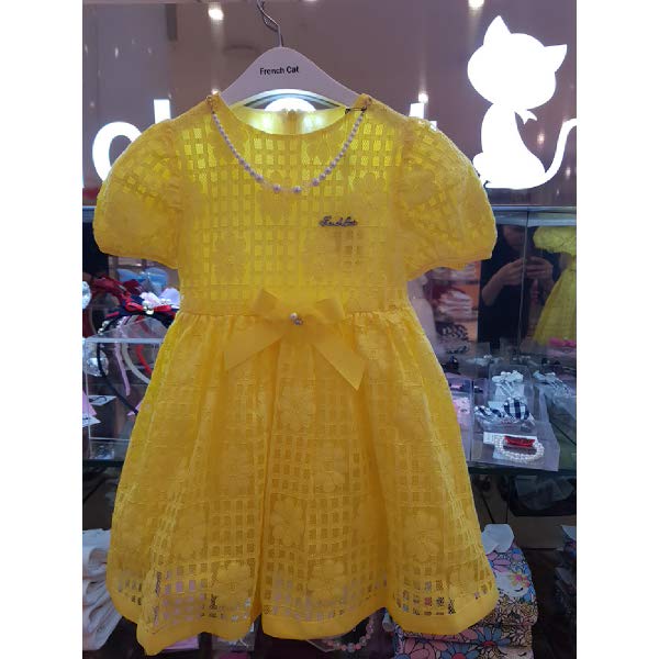 [현대백화점][프렌치캣] (Q82DCO140 Y1) 옐로우 플라워 드레스 