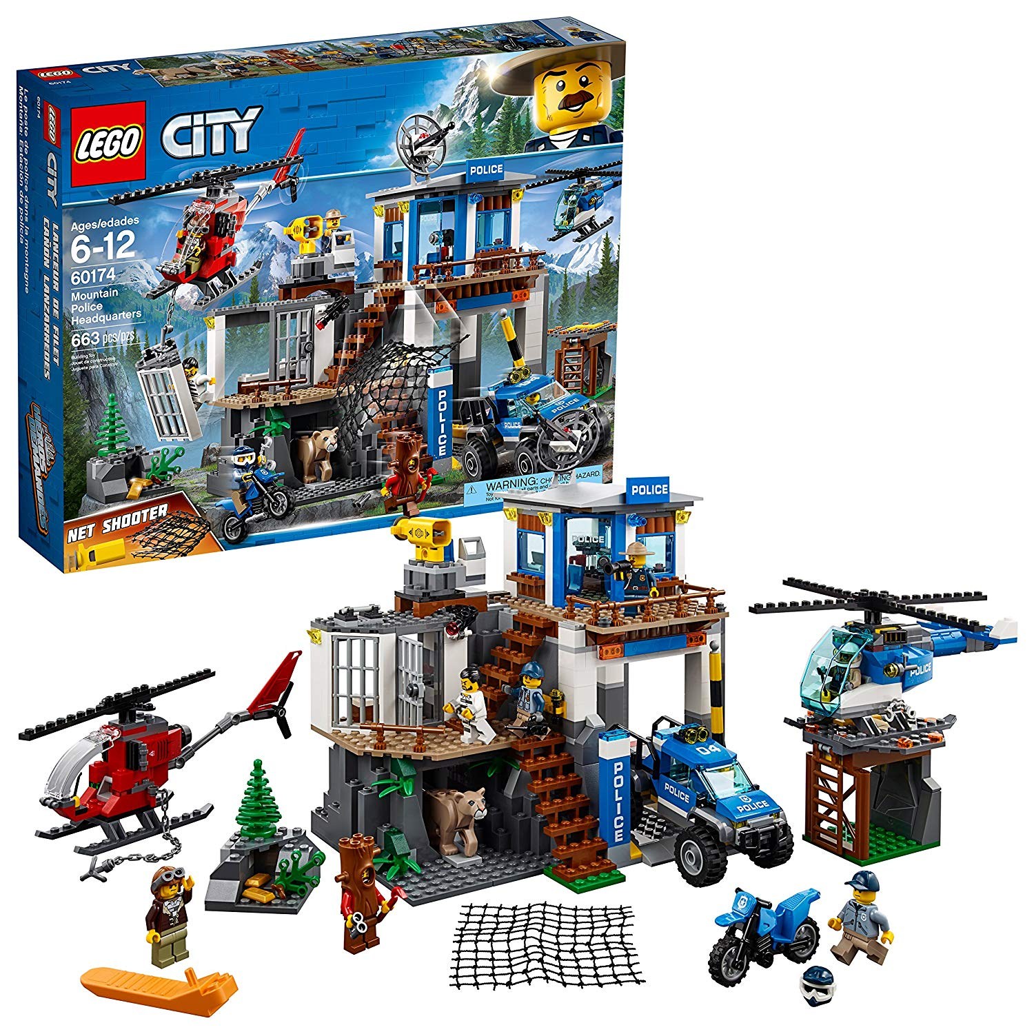 LEGO 레고 시티 산악 경찰서 본부 (529 Pieces) 