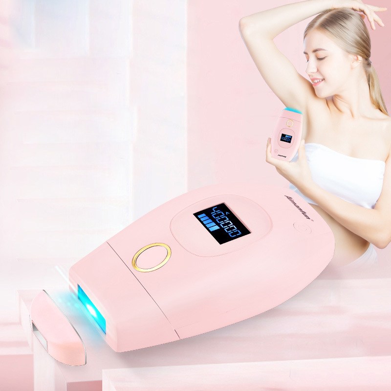 Kiboer 레이저 제모기IPL기술 전신사용 가정용 핑크 가정의 달 선물, Kiboer-102 