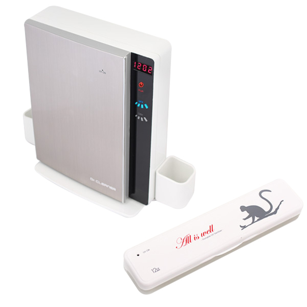 닥터크리너 가정용 칫솔살균기 BIO-113 + 휴대용 건전지 USB 겸용 12간지 칫솔살균기 BIO-301, 가정용(BIO-113), 휴대용(BIO-301), 원숭이 