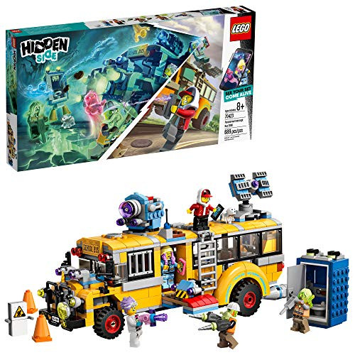 LEGO Hidden Side Paranormal Intercept Bus 3000 70423 Augmented Reality [AR] Building Kit with Toy Bus Toy App allows for endless Creative Play w, Style = Standard 
