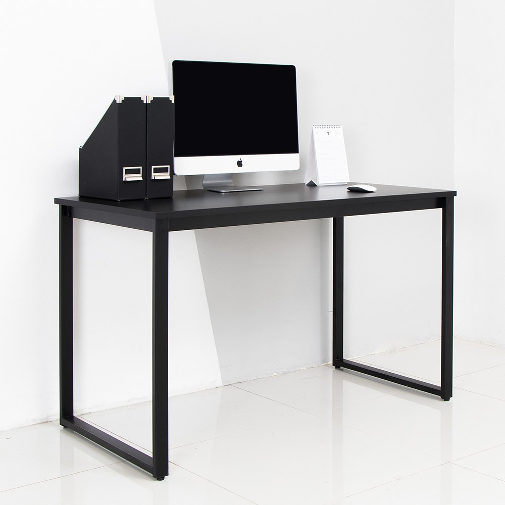 소담갤러리 디어 1200 입식 컴퓨터 책상 블랙 철제 노트북 게이밍 PC방 테이블 