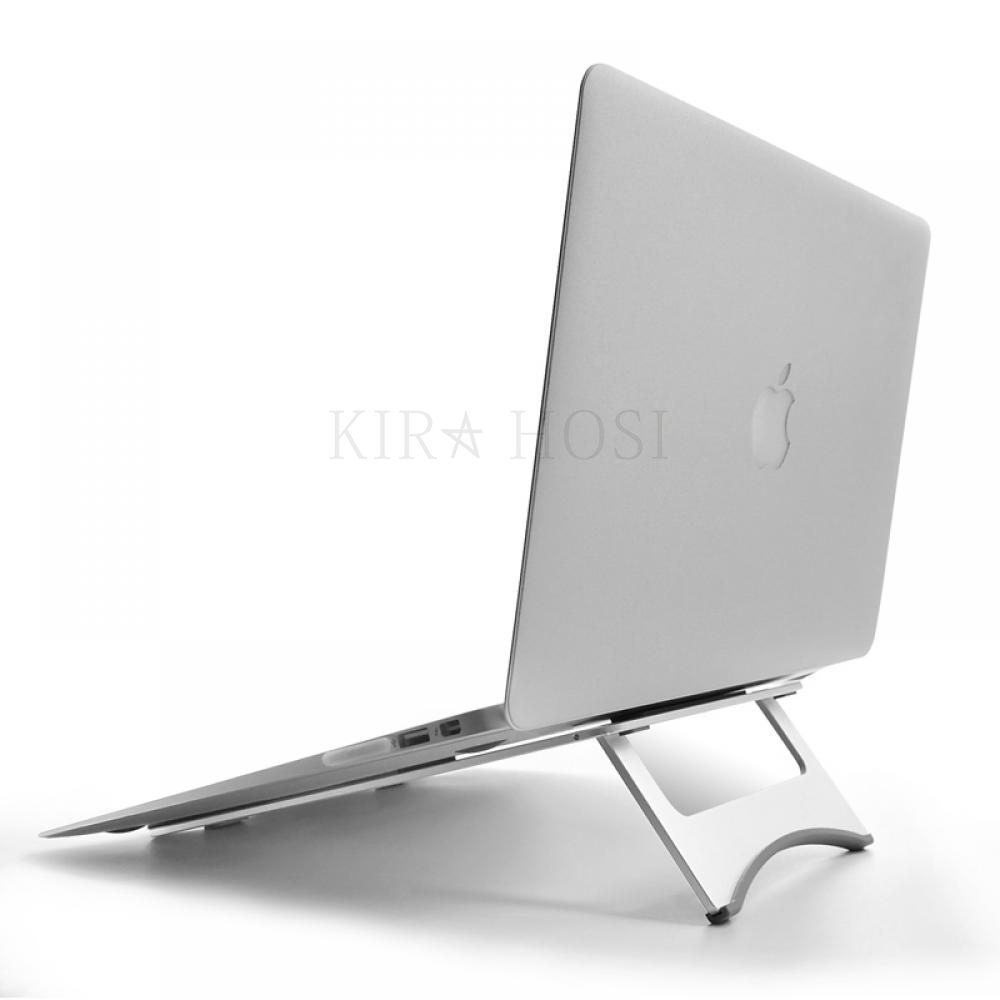 kirahosi 휴대용 노트북 거치대 접이식 받침대 해외배송 37호 + 스마트스트랩 증정 CPyou3m, 은색 