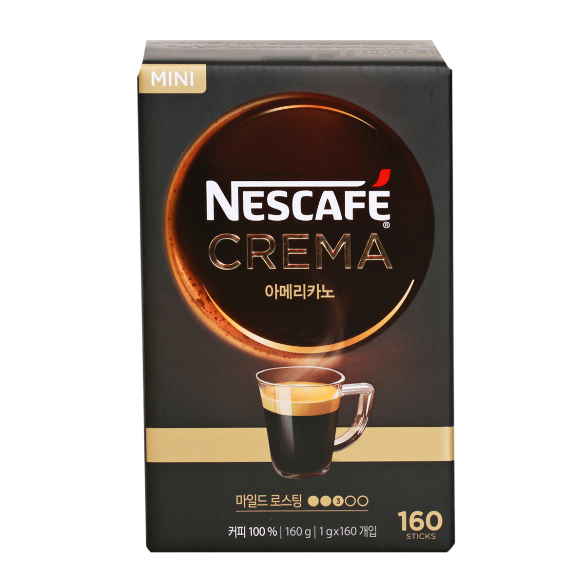 네스카페 크레마 아메리카노 폴리페놀 1gx160입 커피, 1g, 160스틱 