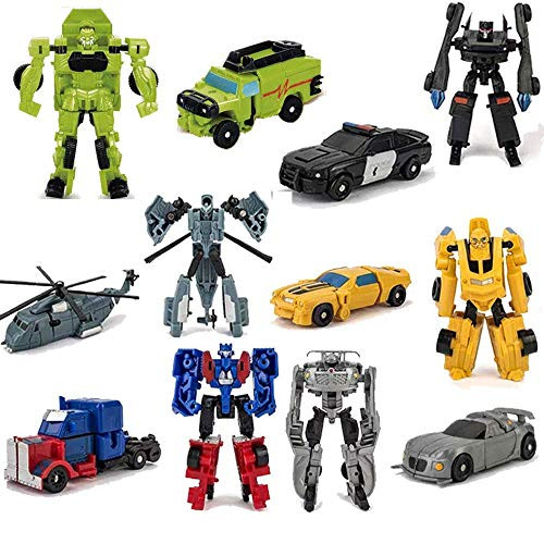 HAYUL 6 PCS Car Robot Toys Mini Action Figure Deformation Robot for Kids 5~12, 본문참고 