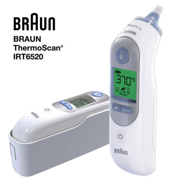 BRAUN 정품 적외선 체온계 IRT6520, 1박스 